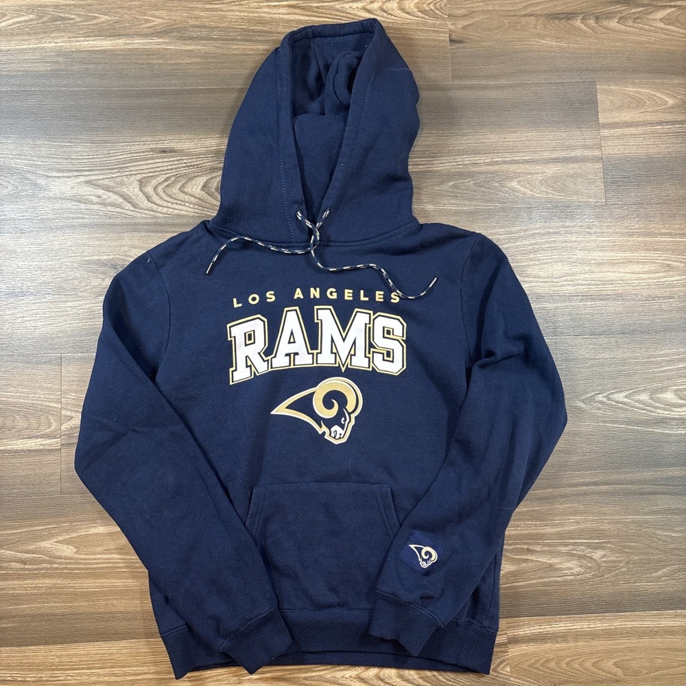Los Angeles Rams NFL Team Apparel Navy Blue Pullover Hoodie Size S